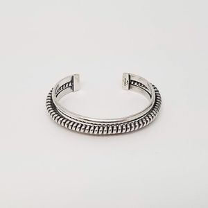 VINTAGE MEXICAN STERLING TRIPLE ROW CUFF BRACELET